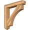 Ekena Millwork Westlake Arts and Crafts Rough Sawn Bracket w/ Offset Brace, Western Red Cedar, 8"W x 44"D x 44"H BKT0806X44X44WTL03RWR - alternate 1